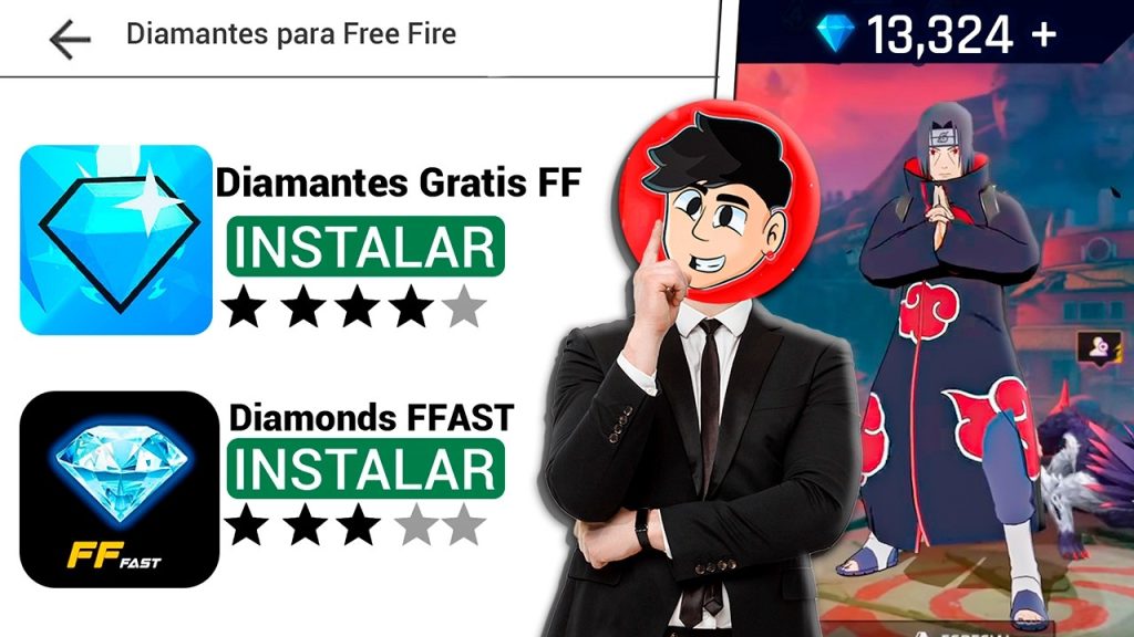 cuales son las aplicaciones mas recomendadas para obtener diamantes en free fire