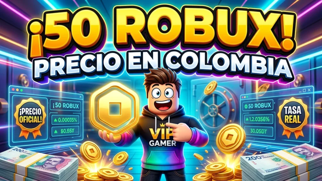 ¿Cuánto cuestan 50 Robux en pesos colombianos? Descúbrelo aquí